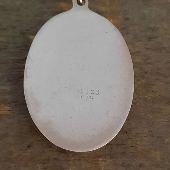 Vintage Mexican Red Jasper Sterling Silver Necklace - Picture 10 of 16